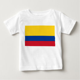 Camiseta Para Bebê Bandeira da Colômbia