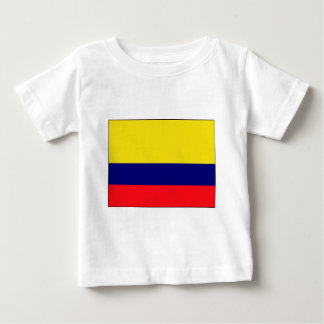 Camiseta Para Bebê bandeira da Colômbia