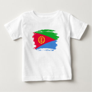 Camiseta Para Bebê Bandeira da Eritreia