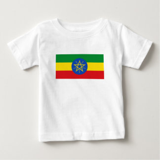 Camiseta Para Bebê Bandeira da Etiópia
