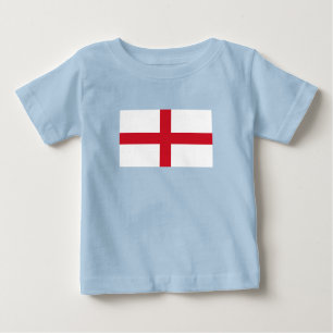 Camiseta Para Bebê Bandeira da Inglaterra