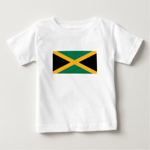 Camiseta Para Bebê bandeira da Jamaica