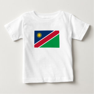 Camiseta Para Bebê Bandeira da Namíbia