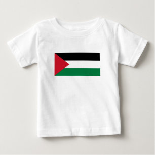 Camiseta Para Bebê Bandeira da Palestina