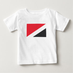Camiseta Para Bebê Bandeira da Principado de Sealand