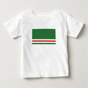 Camiseta Para Bebê Bandeira da República Chechena de Ichkeria