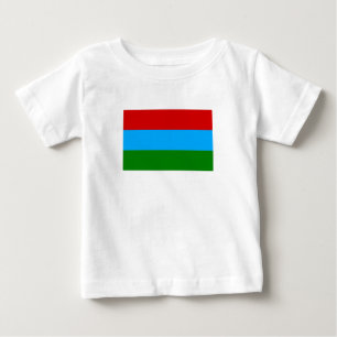 Camiseta Para Bebê Bandeira da República da Carélia