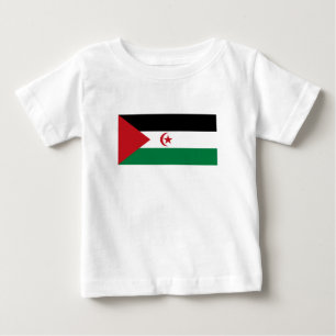 Camiseta Para Bebê Bandeira da República Democrática Árabe do Sara