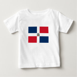Camiseta Para Bebê Bandeira da República Dominicana