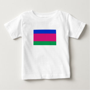 Camiseta Para Bebê Bandeira da República Popular de Kuban