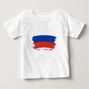 Camiseta Para Bebê bandeira da Rússia