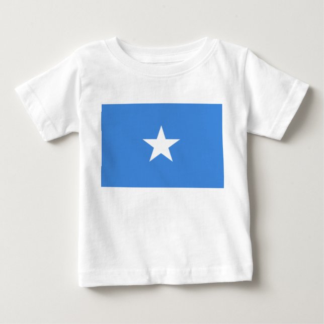 Camiseta Para Bebê Bandeira da Somália (Frente)