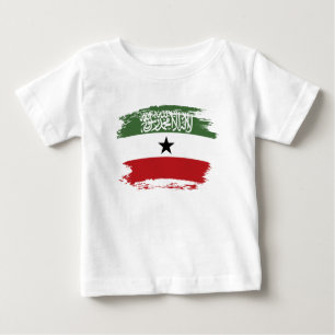 Camiseta Para Bebê bandeira da Somalilândia