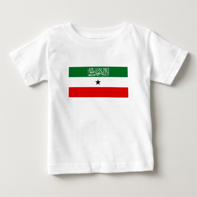 Camiseta Para Bebê Bandeira da Somalilândia (Frente)