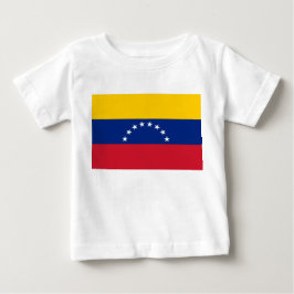 Camiseta Para Bebê Bandeira da Venezuela