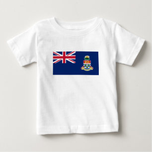 Camiseta Para Bebê Bandeira das Ilhas Cayman
