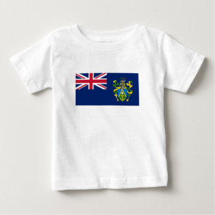 Camiseta Para Bebê Bandeira das Ilhas Pitcairn