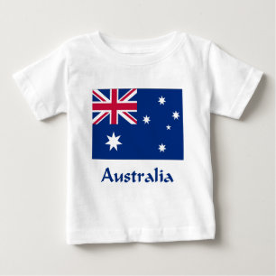 Camiseta Para Bebê Bandeira de Austrália