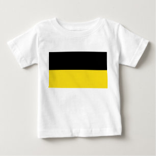 Camiseta Para Bebê Bandeira de Baden Württemberg (Estado alemão)