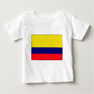 Camiseta Para Bebê Bandeira de Colômbia