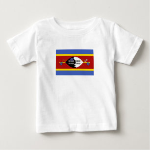 Camiseta Para Bebê Bandeira de Essuatíni