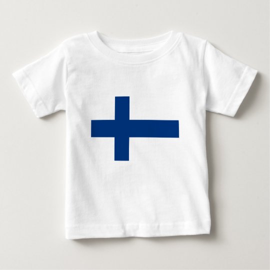 Camiseta Para Bebê Bandeira de Finlandia (lippu de Suomen, flagga de