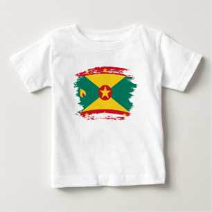 Camiseta Para Bebê bandeira de Granada