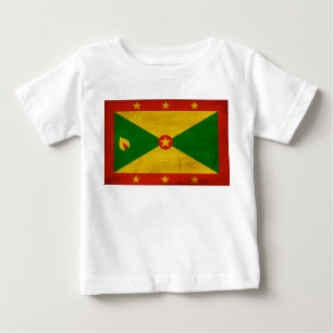Camiseta Para Bebê Bandeira de Grenada