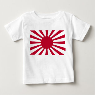 Camiseta Para Bebê Bandeira de Guerra Imperial do Japão