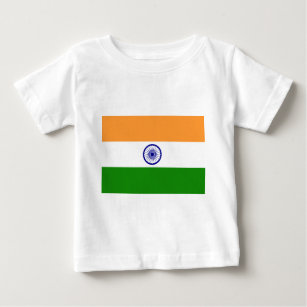 Camiseta Para Bebê Bandeira de India - तिरंगा - भारतकाध्वज