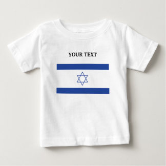 Camiseta Para Bebê Bandeira de Israel