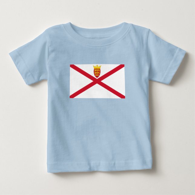 Camiseta Para Bebê Bandeira de Jersey (Frente)