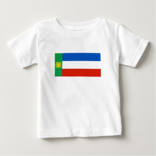 Camiseta Para Bebê Bandeira de Khakassia