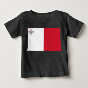 Camiseta Para Bebê Bandeira de Malta
