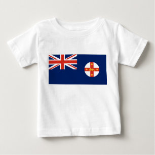 Camiseta Para Bebê Bandeira de New South Wales (Estado australiano)