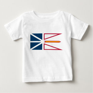 Camiseta Para Bebê Bandeira de Newfoundland e Labrador (Canadá)