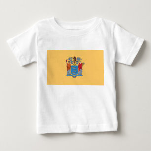Camiseta Para Bebê Bandeira de Nova Jersey