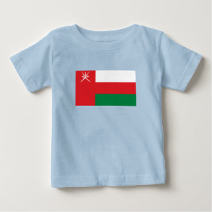 Camiseta Para Bebê Bandeira de Omã