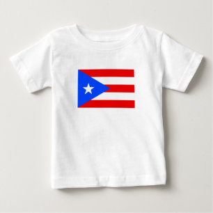 Camiseta Para Bebê Bandeira de Porto Rico