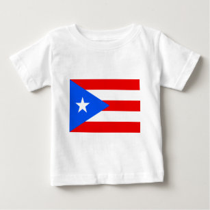 Camiseta Para Bebê Bandeira de Porto Rico