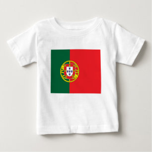 Camiseta Para Bebê Bandeira de Portugal