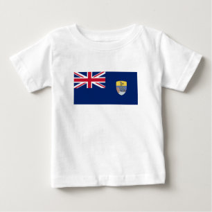 Camiseta Para Bebê Bandeira de Santa Helena