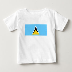 Camiseta Para Bebê Bandeira de Santa Lúcia
