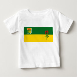 Camiseta Para Bebê Bandeira de Saskatchewan