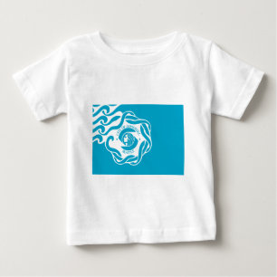 Camiseta Para Bebê Bandeira de Seattle