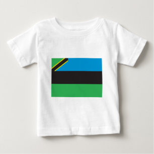 Camiseta Para Bebê Bandeira de Zanzibar