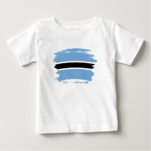 Camiseta Para Bebê Bandeira do Botsuana