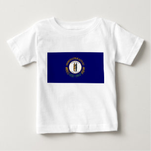Camiseta Para Bebê Bandeira do Estado do Kentucky