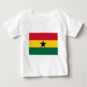 Camiseta Para Bebê Bandeira do Gana