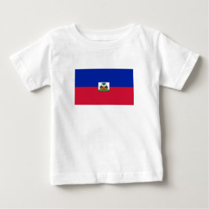 Camiseta Para Bebê Bandeira do Haiti